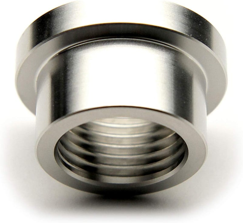 AdaptorMount G 1/2" (BSPP) Stainless Steel 304 Female Threaded Stepped Weld Bung Mounting Fitting (OD 1.0") with Top Head (OD 1.2") - Image 1